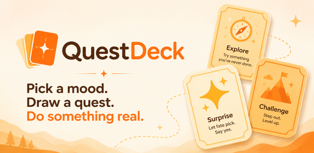 QuestDeck — real-world activity cards